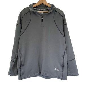 Under Armour Gray Pullover Sweatshirt Quarter Zip